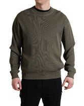 Dolce & Gabbana Green Viscose Crew Neck Men Pullover Sweater -   -  Dolce & Gabbana.